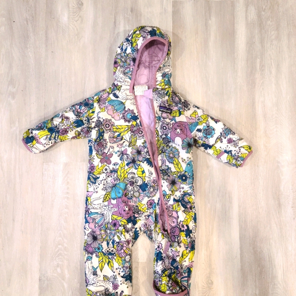 Patagonia Baby Reversible Puff-Ball Bunting 3-6m